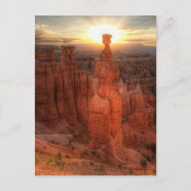 Thor's Hammer Sunrise Postkarte (Vorderseite)