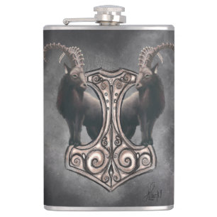 Thor's Might: Mjölnir und der Thunderous Companion Flachmann