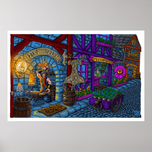 Thorsville Forge Poster (Vorne)