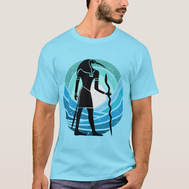 Thoth - Ägyptischer Gott der Weisheit und des Wiss T-Shirt (Vorderseite)