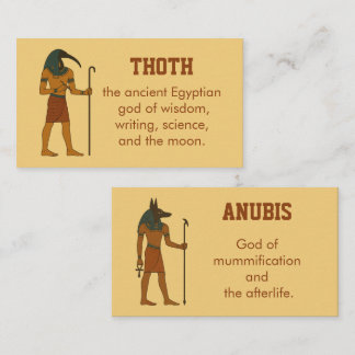 Thoth - Anubis The Ancient Egyptian Gods Visitenkarte