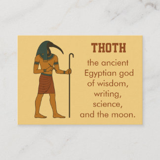 Thoth - Anubis The Ancient Egyptian Gods Visitenkarte