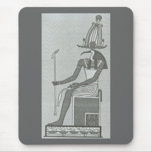 Thoth sitzt auf seinem Thron Mousepad