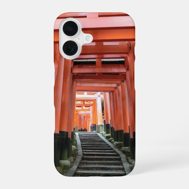 Thousand Torii Gates iPhone 16 Hülle (Rückseite)