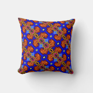 THP - 001 - Bleu & Orange - Oreiller
