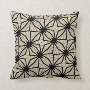 THP - 056 - schwarz und Beige - Wurfs-Kissen Kissen