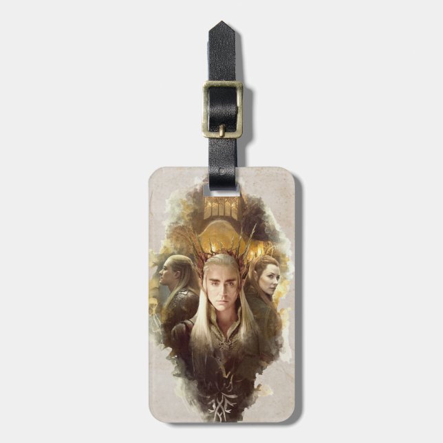 Thranduil, LEGOLAS GREENLEAF™, & TAURIEL™ Graphic Gepäckanhänger (Vorderseite vertikal)