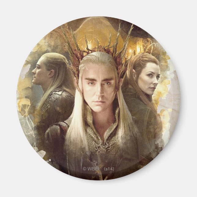 Thranduil, LEGOLAS GREENLEAF™, & TAURIEL™ Graphic Magnet (Vorne)