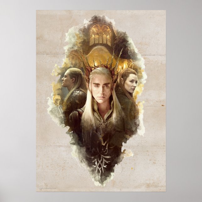 Thranduil, LEGOLAS GREENLEAF™, & TAURIEL™ Graphic Poster (Vorne)