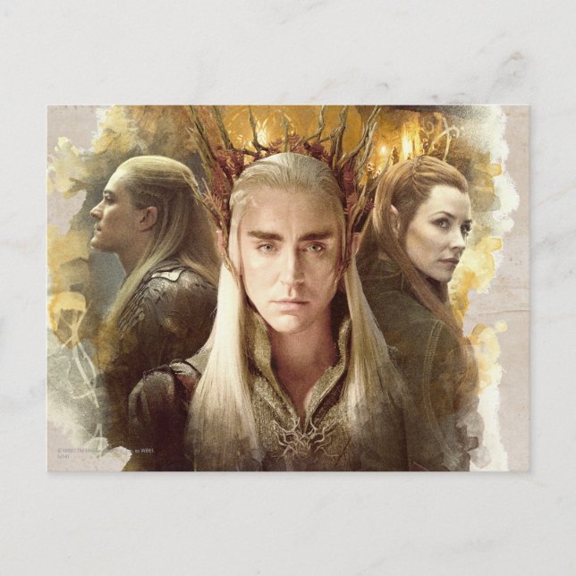 Thranduil, LEGOLAS GREENLEAF™, & TAURIEL™ Graphic Postkarte (Vorderseite)
