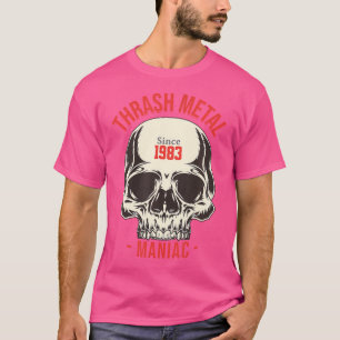 Thrash Metal Maniac Skull Heavy Metal 1983 für Met T-Shirt