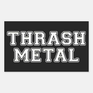 Thrash Metal Rechteckiger Aufkleber