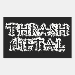 Thrash Metal Rechteckiger Aufkleber