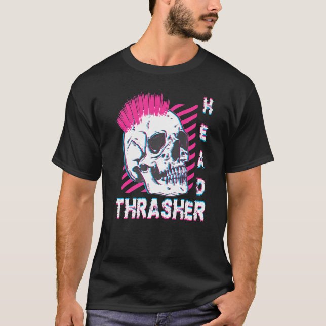 Thrasher Head Shirt Distressed Skull Vintage Skate (Vorderseite)