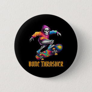 Thrasher Skeleton Halloween-Kostüm Button