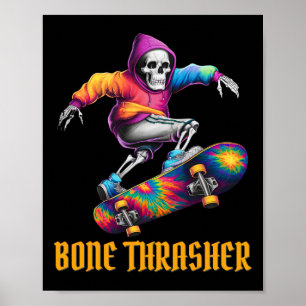 Thrasher Skeleton Halloween-Kostüm Poster