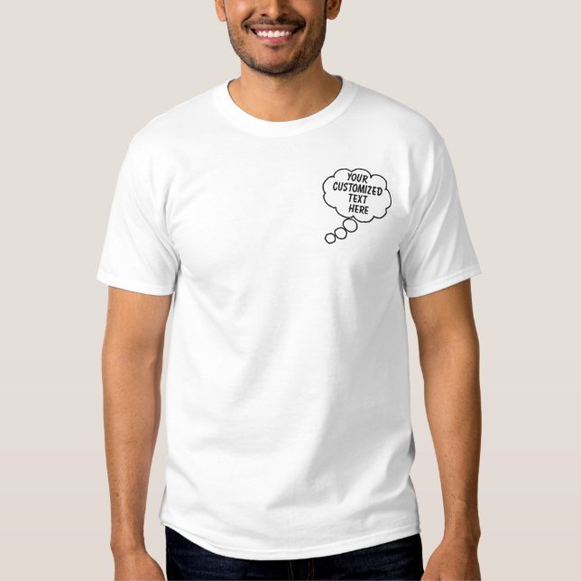 Thread Bubble bestickte Polo-Shirt-Vorlage (Vorderseite)