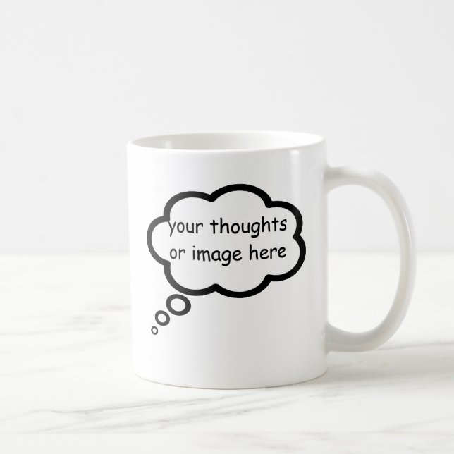 Thread-Cartoon-Ballon anpassen Kaffeetasse (Rechts)
