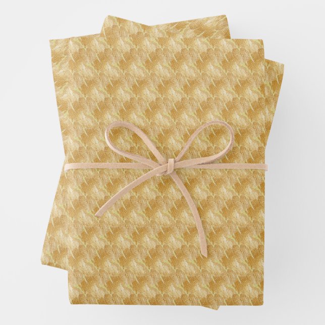Thread of Gold Wrapping Paper Geschenkpapier Set (Beispiel)