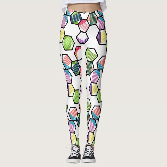 Threaded Hexagons Leggings (Vorderseite)