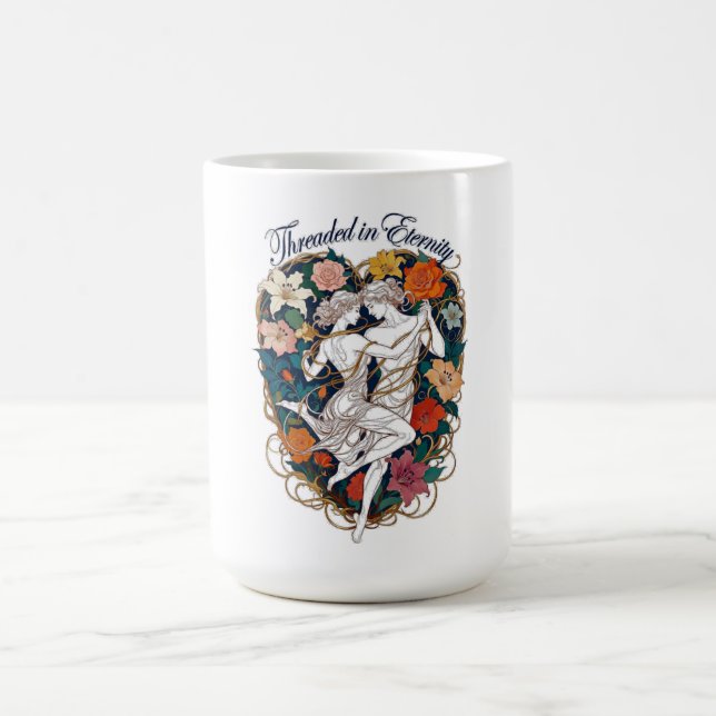 Threaded in Eternity T-Shirt | Elegant Couple Kaffeetasse (Mittel)