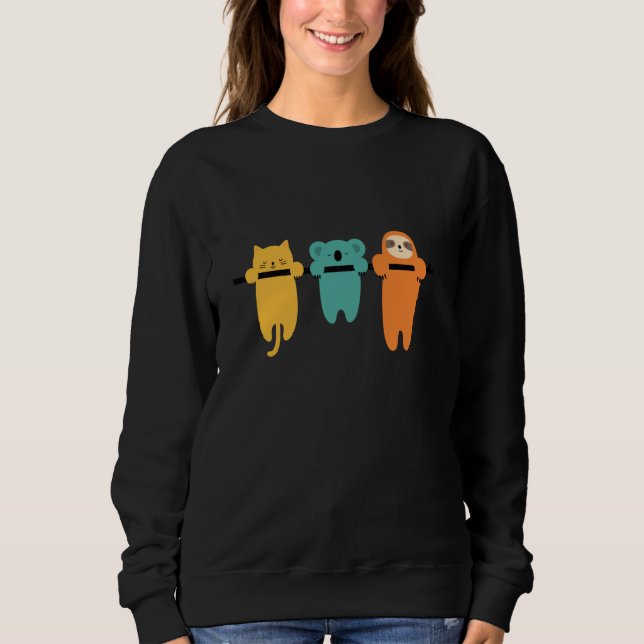 Threadless Andy Westface hang dort rein grafisch Sweatshirt (Vorderseite)