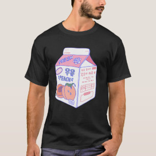 Threadless Laura O'Connor Pfirsich-Milch-Grafik T-Shirt