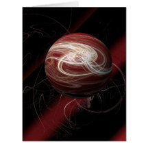 Threads der Kosmos-Blank-Grußkarte