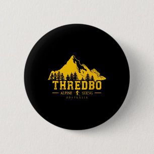 Thredbo Snowy Mountains Australien Skiort Souve Button