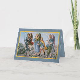Three Archangels and Tobias (M 017) Blank Karte