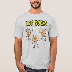 Three Art Rocks T - Shirt