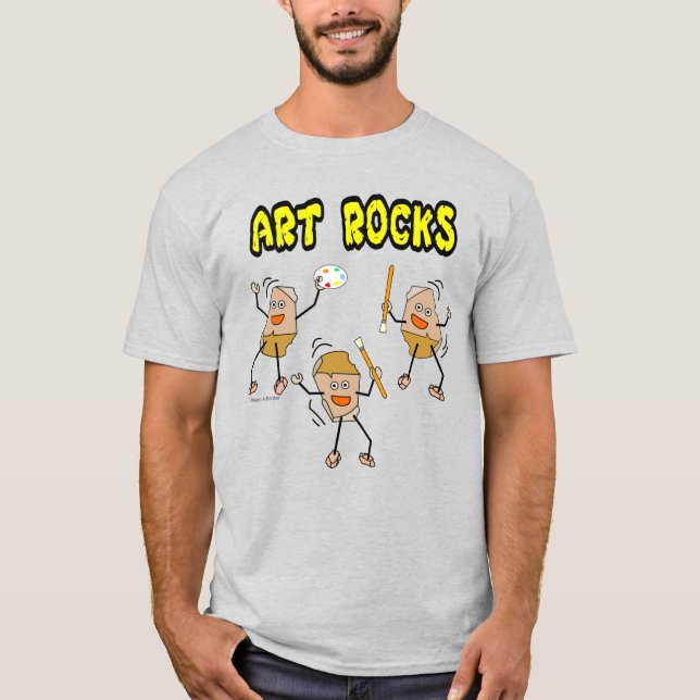 Three Art Rocks T - Shirt (Vorderseite)