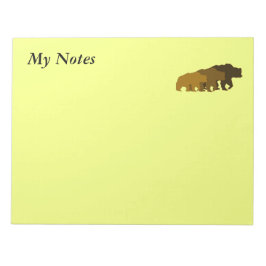 Three Bears Notepad Notizblock