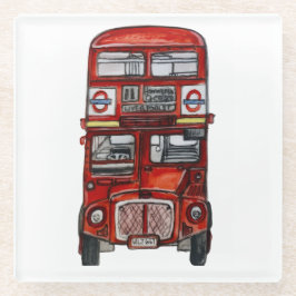 Three Buses Glasuntersetzer