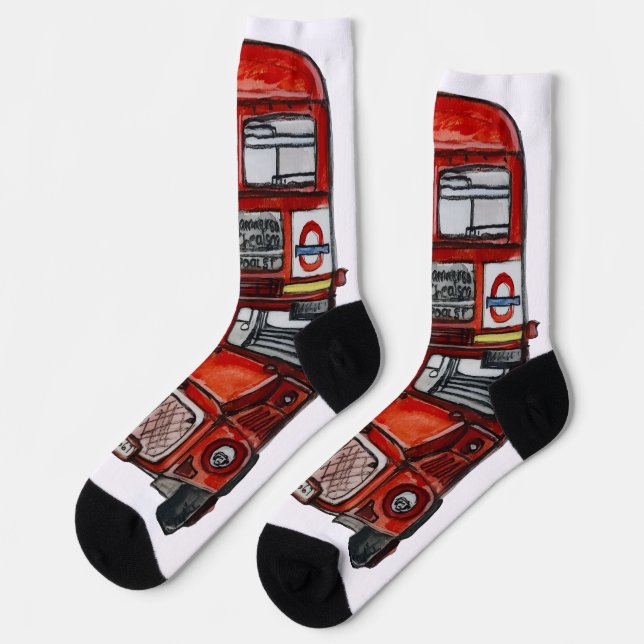 Three Buses Socken (Linkes Detail)