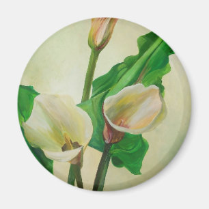 Three Calla Lilies Atemberaubend Botanical Acrylic Magnet