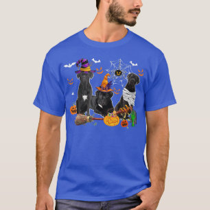 Three Cane Corso Hunde Hexenhunde Halloween Mummy T-Shirt