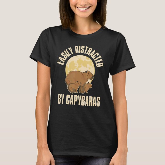 Three Capybara Moon T-Shirt (Vorderseite)