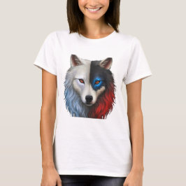 Three colored wolf T-Shirt