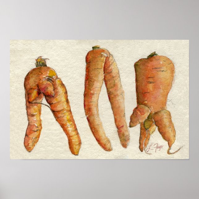 Three Crazy Carrots Poster (Vorne)