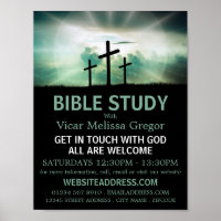 Three Crosses, Christian Bible Class Advertising