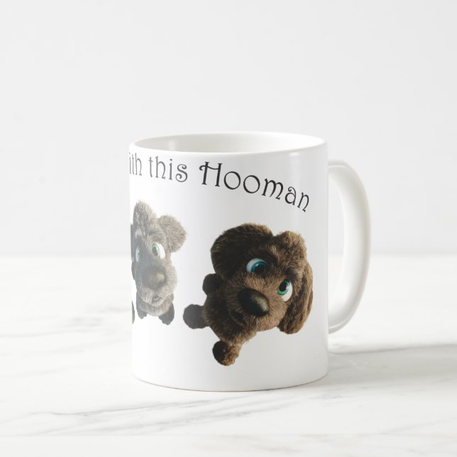 Three cute cartoon puppies kaffeetasse (VorderseiteRechts)