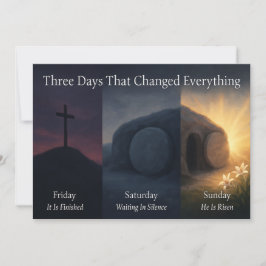 Three Days That Changed Everything Easter Card Feiertagskarte