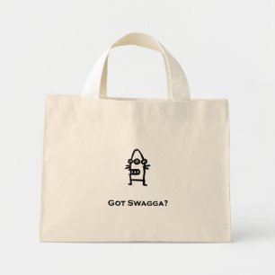 Three Eye Bot Got Swagga Mini Stoffbeutel