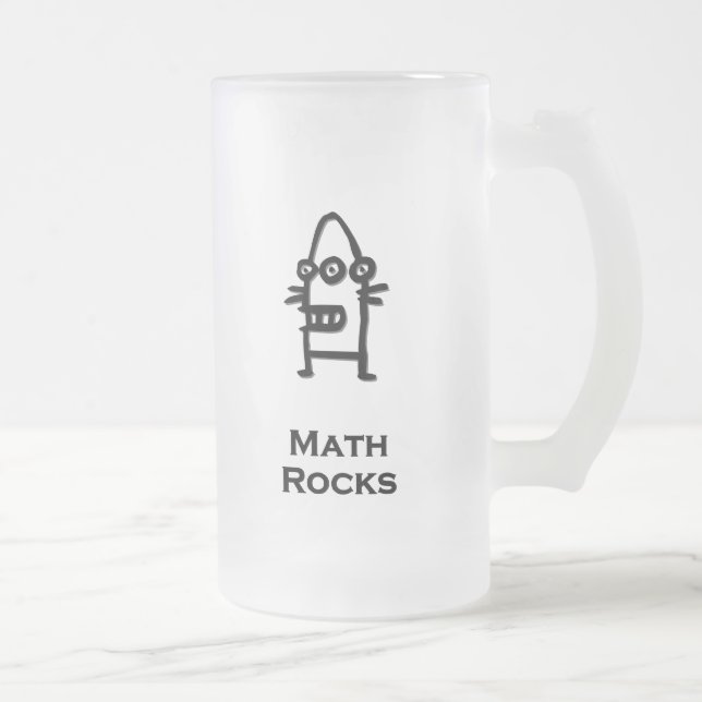 Three Eye Bot Math Rocks Mattglas Bierglas (Rechts)