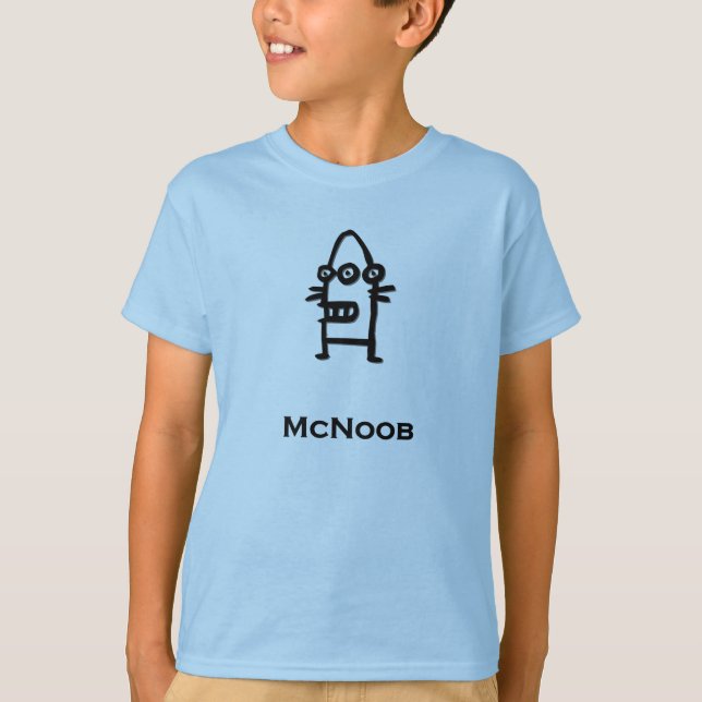 Three Eye Bot McNoob T-Shirt (Vorderseite)