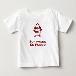 Three Eye Bot Software En Fuego Baby T-shirt