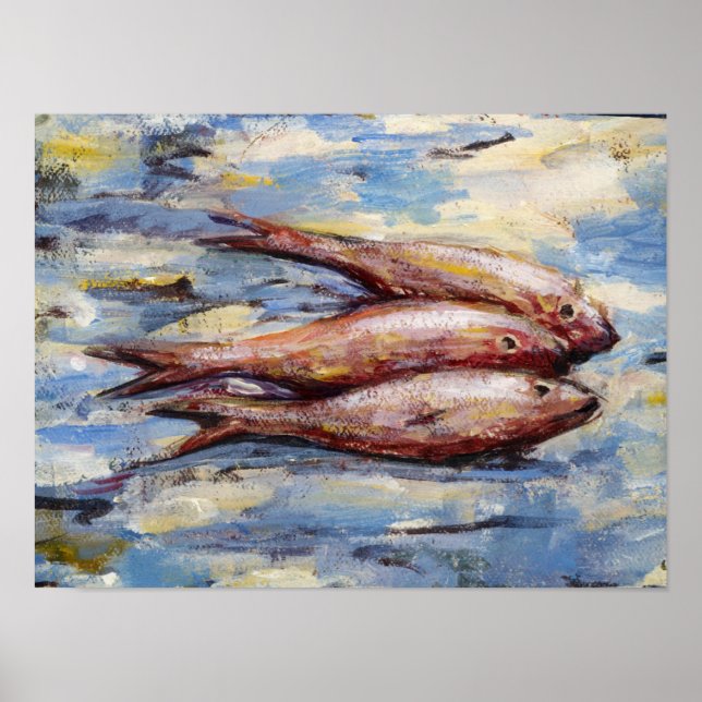 Three Fish Poster (Vorne)