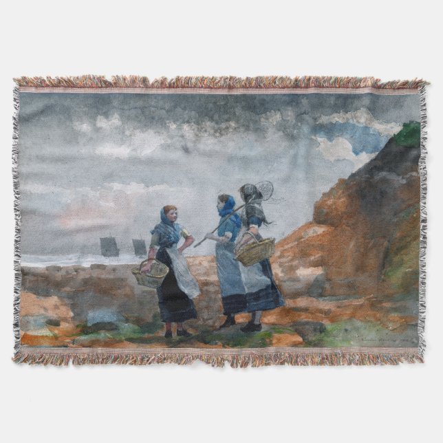 Three Fisher Girls, Tynemouth Winslow Homer 1881 Decke (Vorderseite)