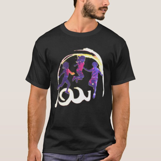 Three Friends Dance Style T - Shirt" T-Shirt (Vorderseite)